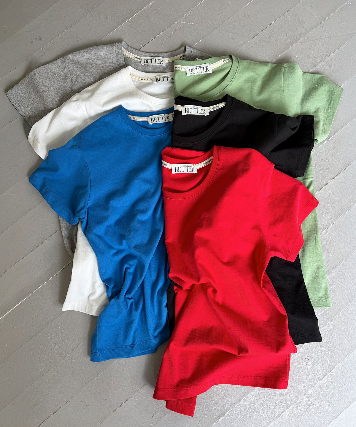 노운베러(KNOWNBETTER) [2PACK] Soft basic round T-shirt [KNSS10SET02]_6color