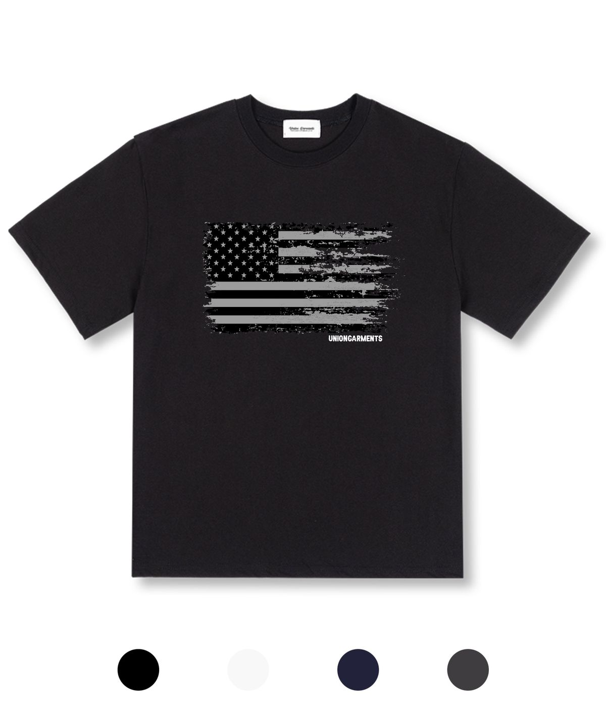 유니온가먼츠(UNION GARMENTS) 플래그 오버핏 반팔 티셔츠 4COLOR