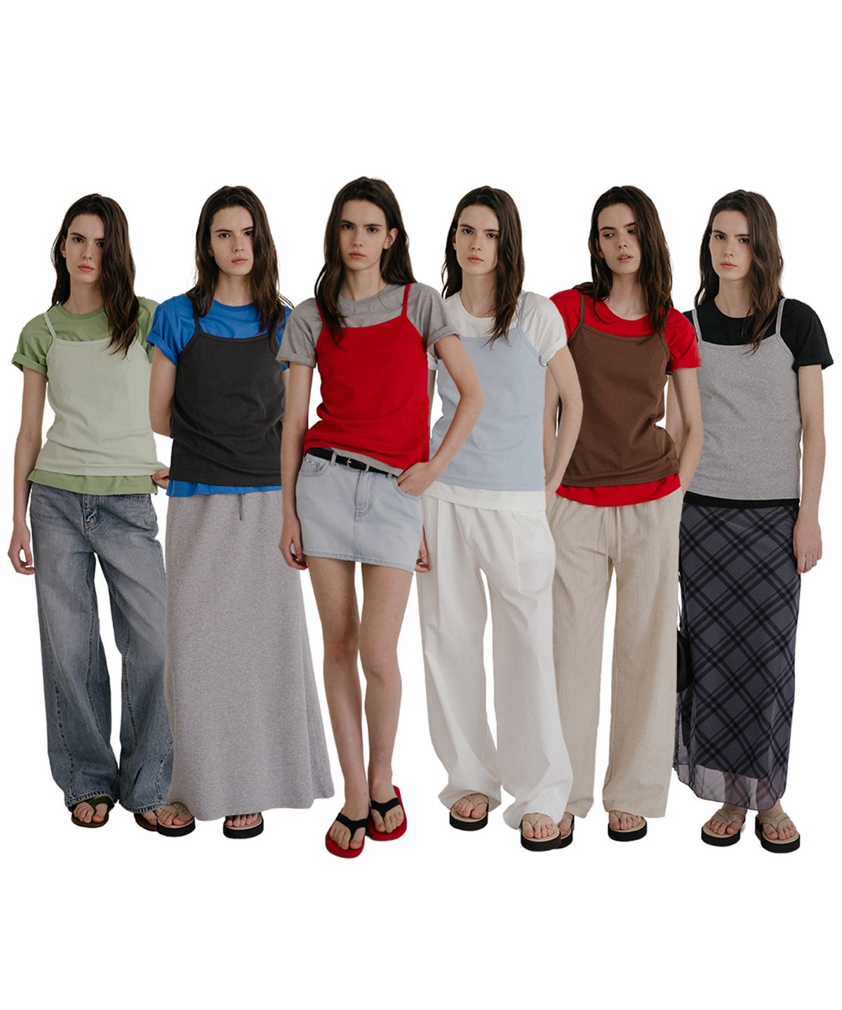 노운베러(KNOWNBETTER) [2PACK] Soft basic round-sleeveless set [KNSS10SET01]_6color