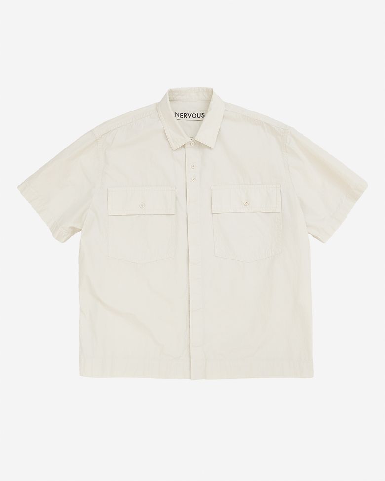 SHORT SLEEVES SHIRT  _  beige