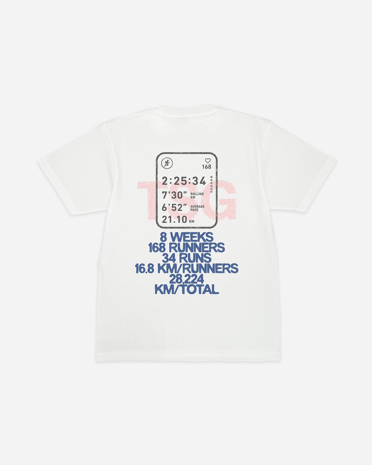 티셔츠 갤러리(TSHIRTS GALLERY) [17s FINE] RUNNING PACE - PINK & NAVY