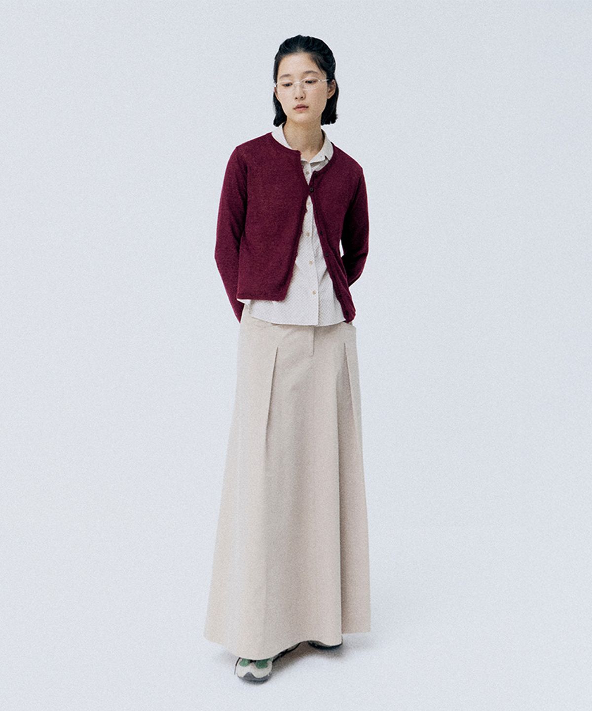 모노크롬(MONOCHROME) sunday cardigan (burgundy)