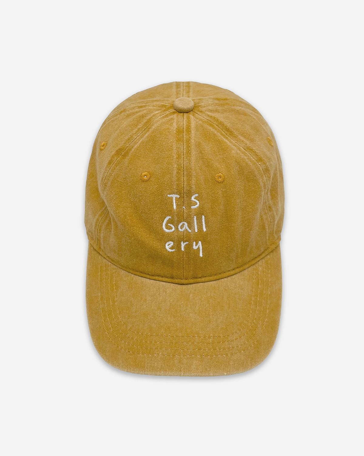 티셔츠 갤러리(TSHIRTS GALLERY) PIGMENT TSG LOGO BALL CAP - MUSTARD