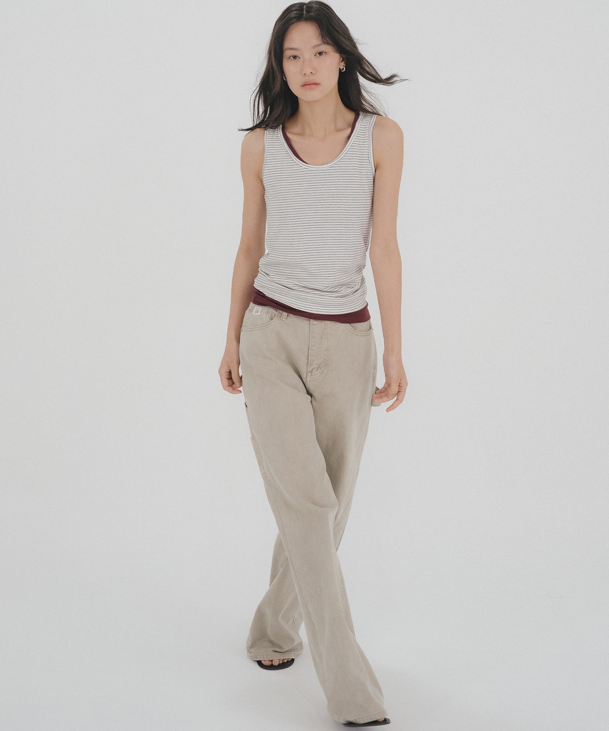 틸아이다이(TILL I DIE) TFL 07 STRIPE SLEEVELESS [TISU08TS39]_Ivory&Gray