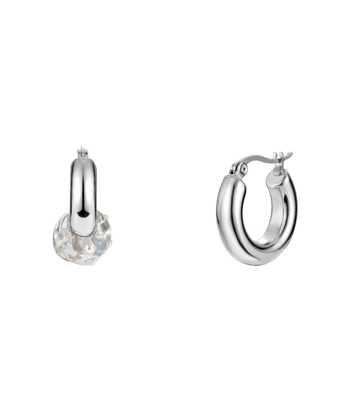 엔프프(NFF) lollipop hoop earrings-clear