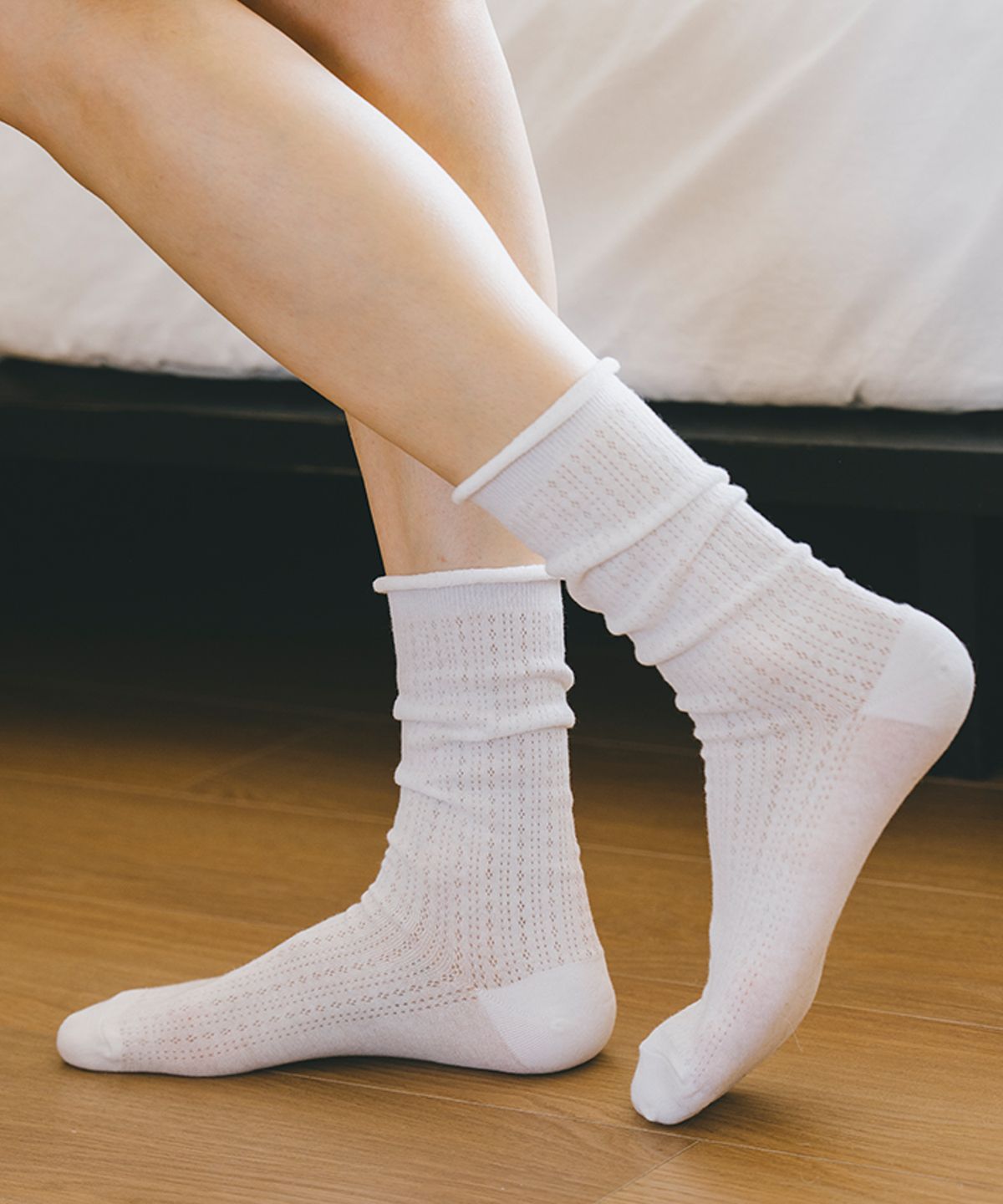 삭피엔스(SOCKPIENS) [3팩] 아이리 시스루 양말 - 컬러선택형