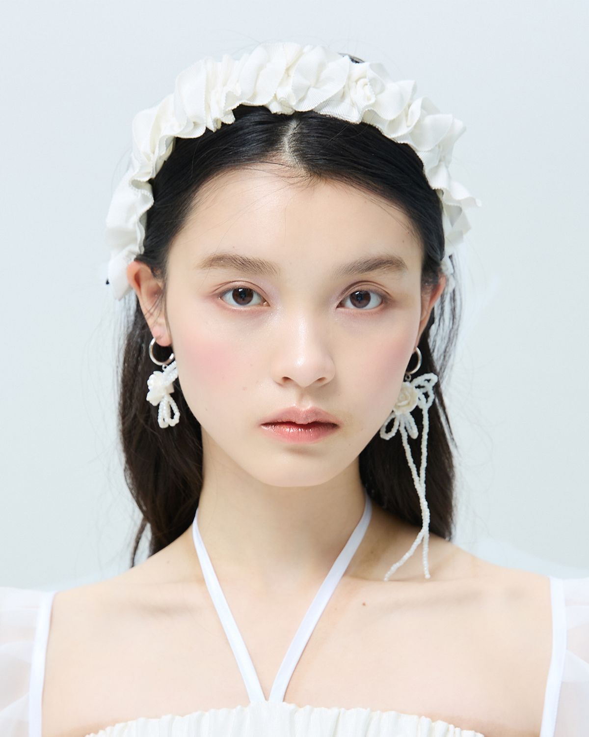러뷰이(LOVUEE) 헤일로 리본 헤어밴드 화이트