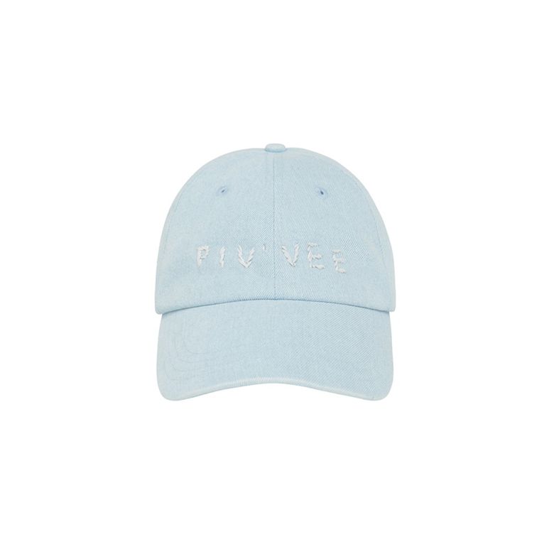 Hand-stitch Logo Ball Cap (mist blue)
