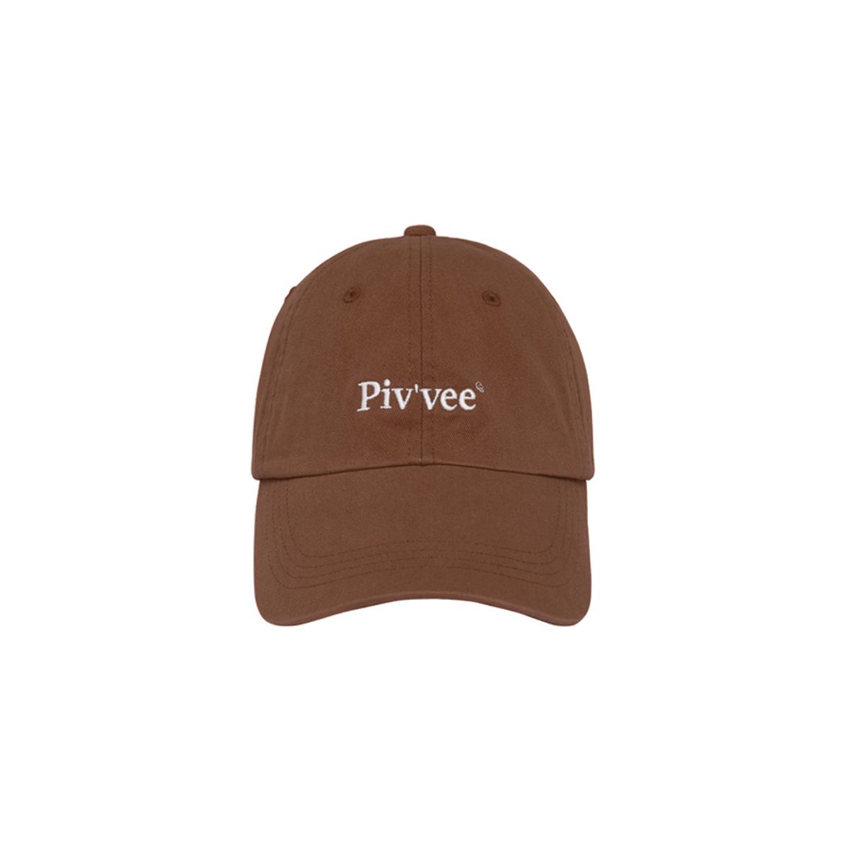 피브비(PIV’VEE) Pivvee Logo Ball Cap (chocolate brown)