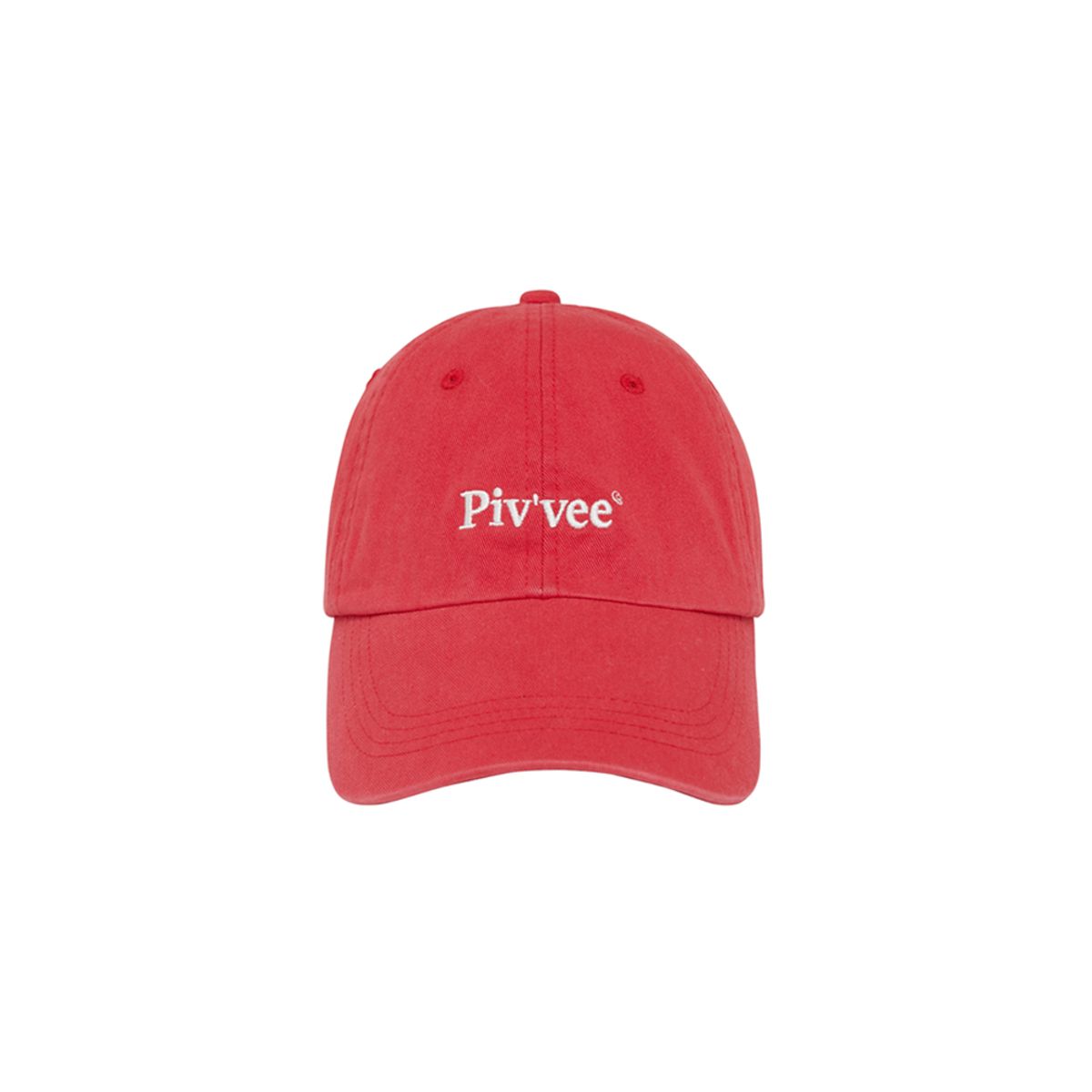 피브비(PIV’VEE) Pivvee Logo Ball Cap (orange red)