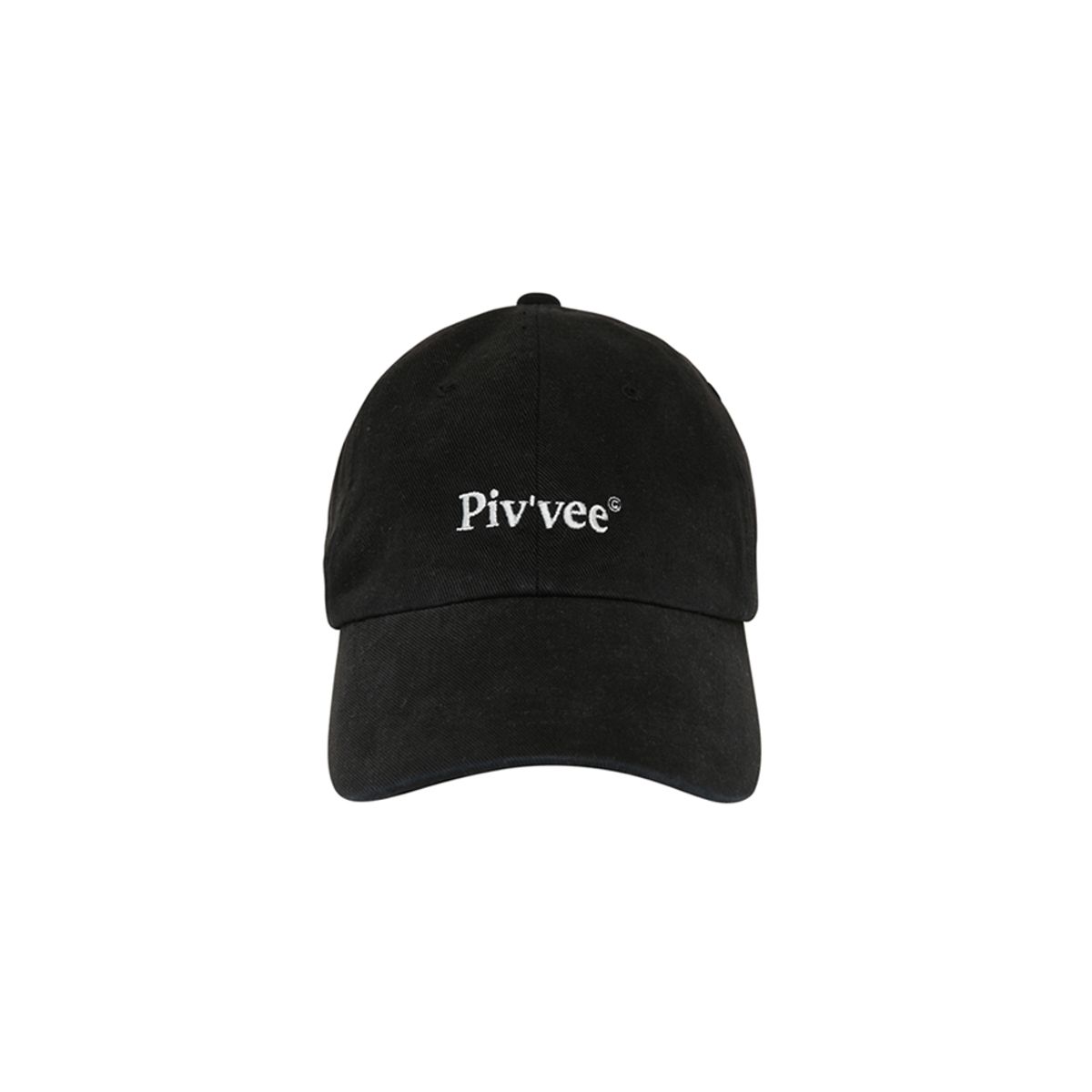 피브비(PIV’VEE) Pivvee Logo Ball Cap (ebony black)