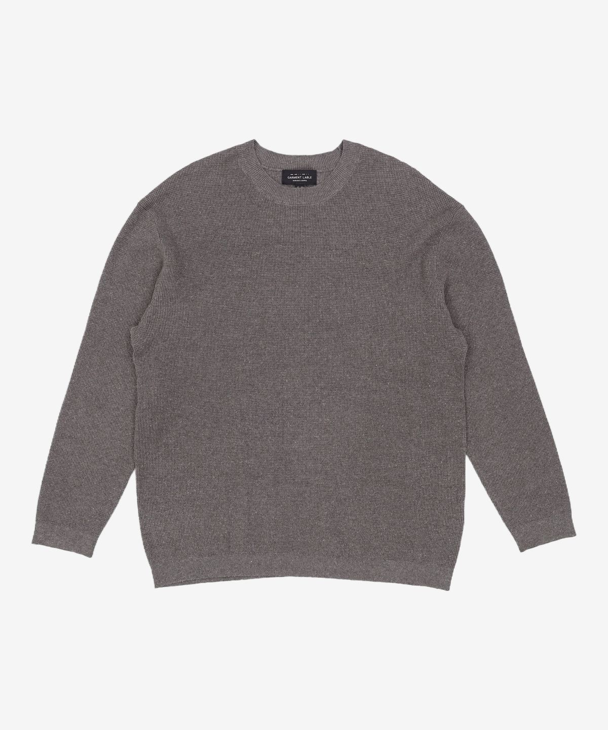 가먼트레이블(GARMENT LABLE) Long Sleeve Waffle Knit - Lead Grey M