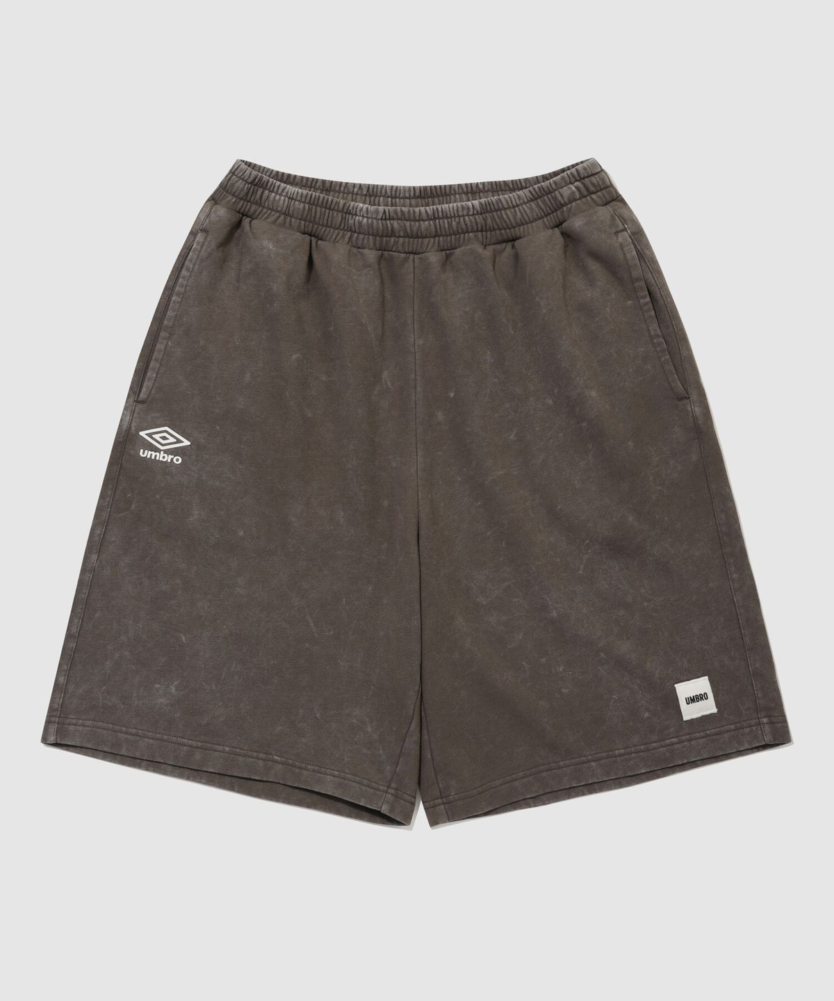 엄브로(UMBRO) 코맷 워시드 5부 벌룬핏 반바지 브라운 UR321CHP73