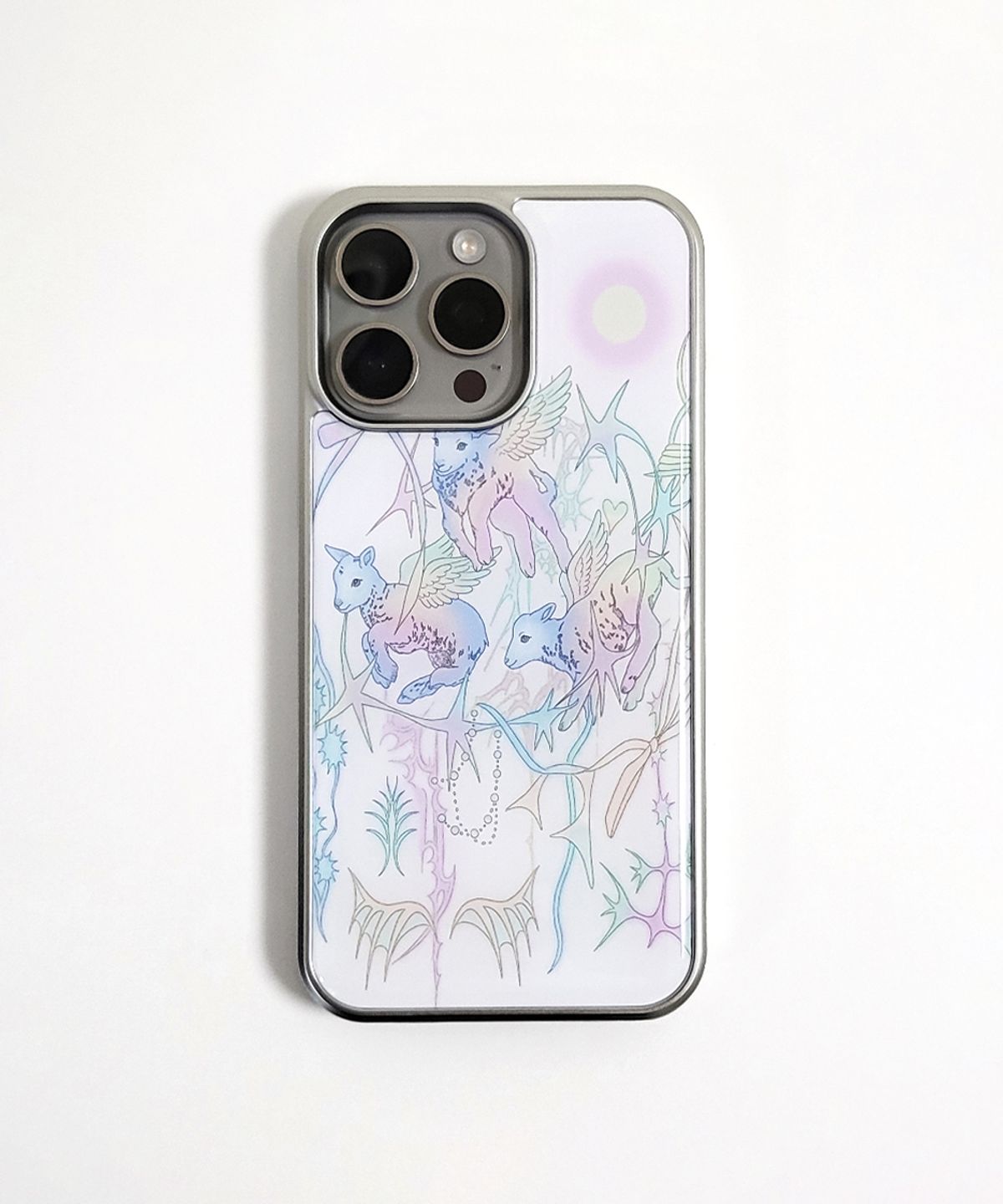 메모리즈바운더리(MEMORIESBOUNDARY) AETERNA Celestial Flock Phone Case (SV_Epoxy/MagSafe Glass)