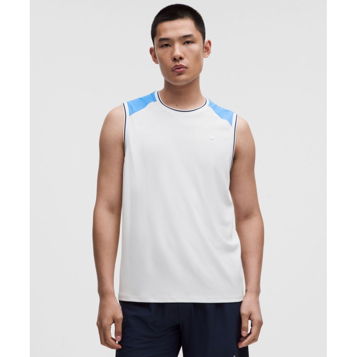 룰루레몬(LULULEMON) 텍스처드 메쉬 테니스 탱크  WHT OAVE