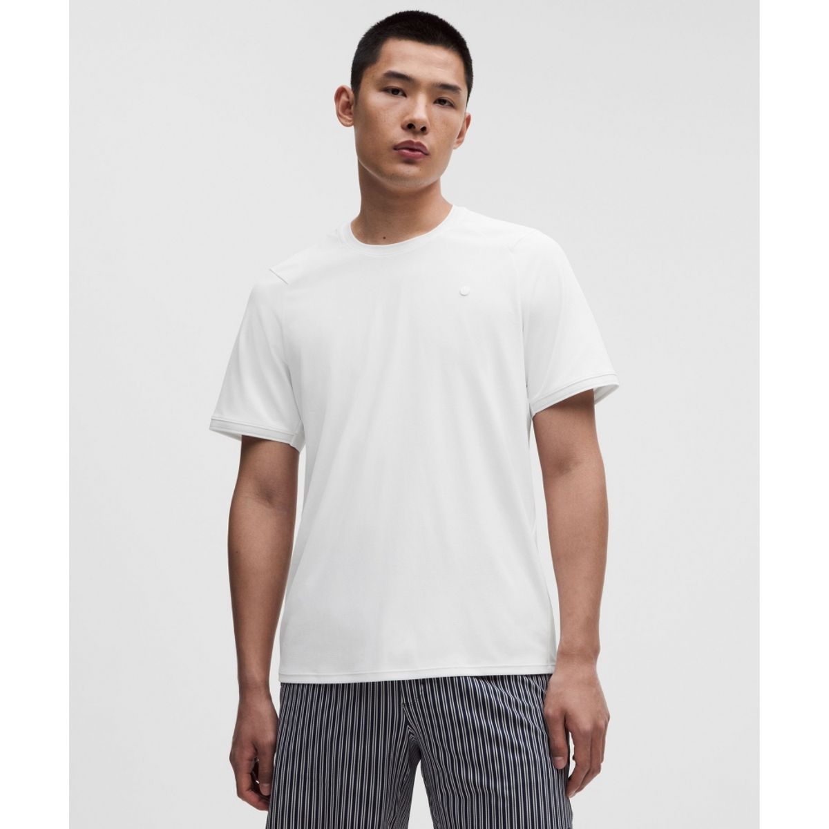 룰루레몬(LULULEMON) UV 프로텍티브 텍스처드 메쉬 테니스 셔츠  WHT WHT WHT