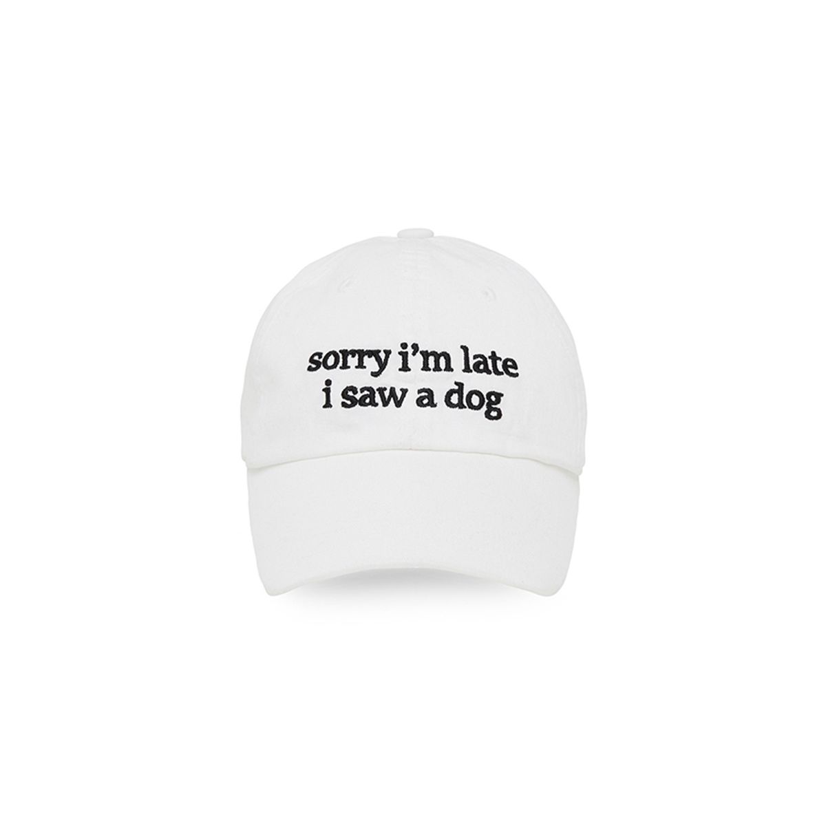 피브비(PIV’VEE) Embroidered Lettering Ball Cap (cloud white)