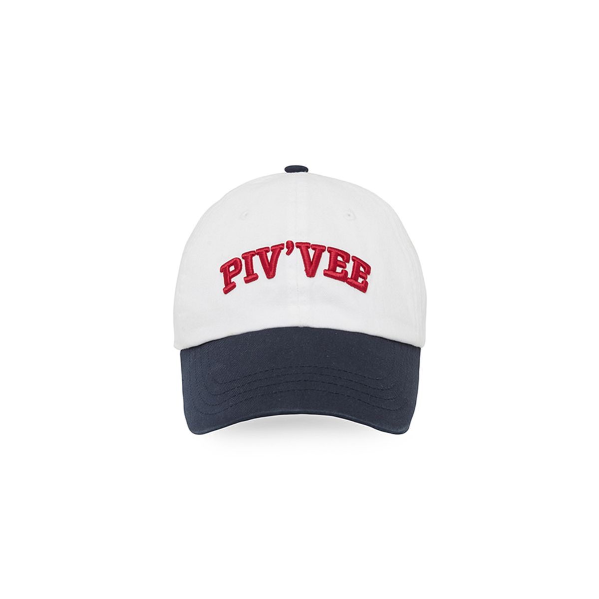 피브비(PIV’VEE) Pivvee Embroidered Ball Cap (cloud white)