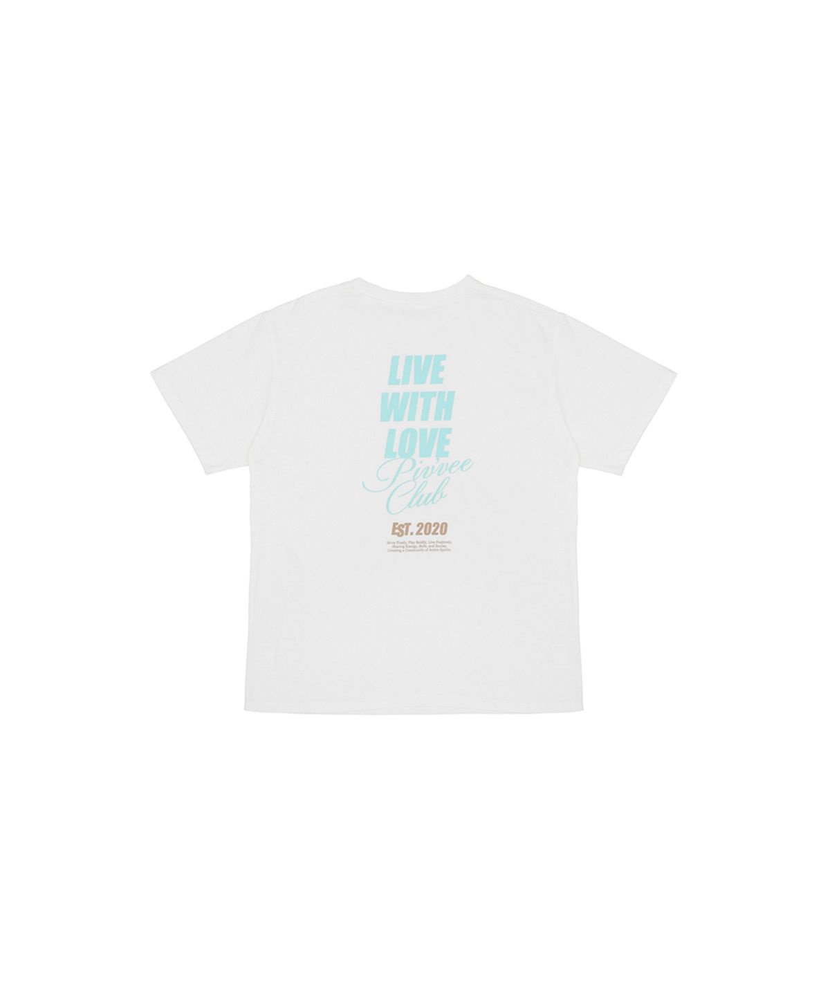 피브비(PIV’VEE) Pivvee Club Overfit T-shirt (cloud white)