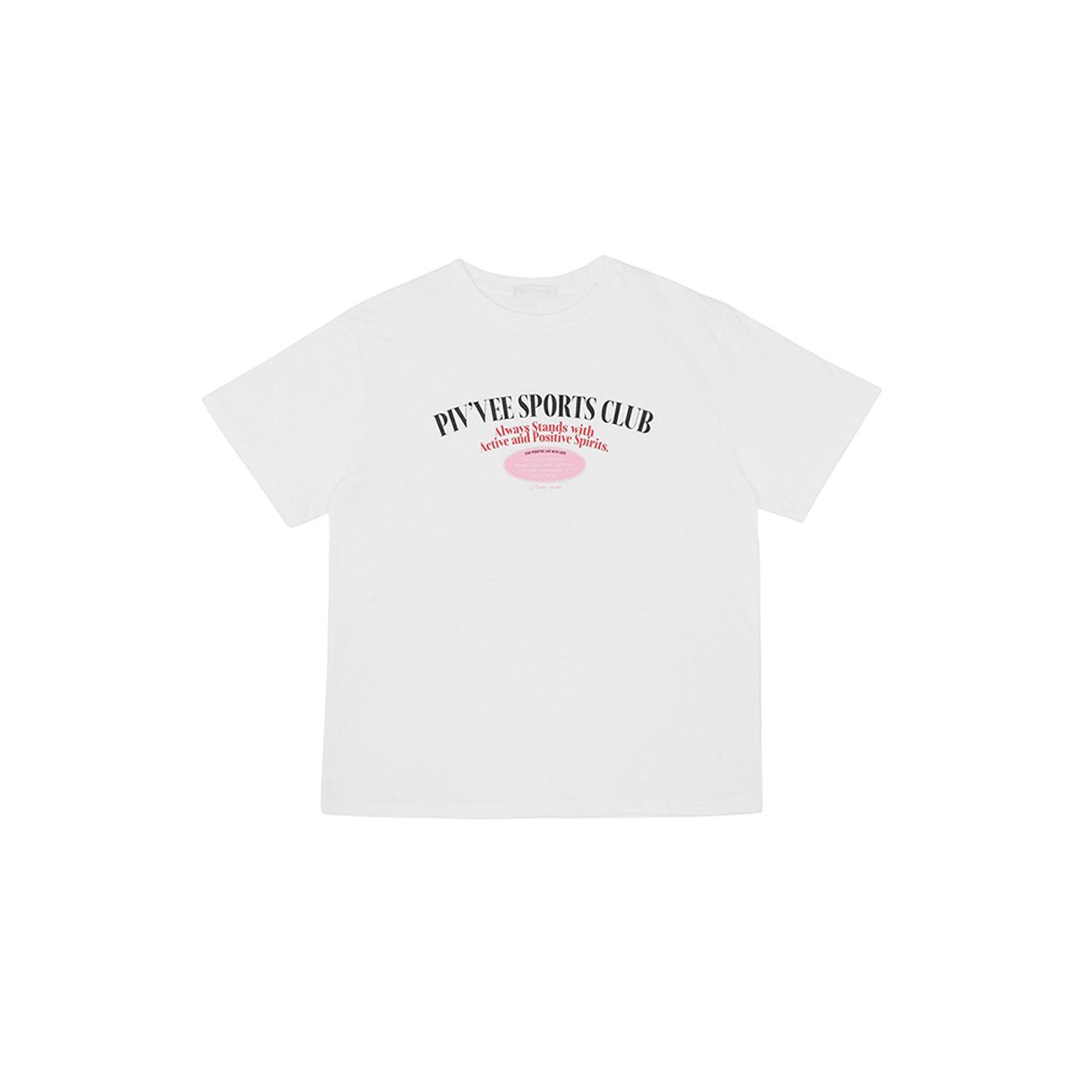 피브비(PIV’VEE) Pivvee Sports Club Overfit T-shirt (cloud white)