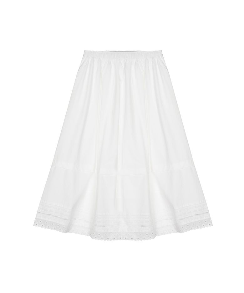 GAIA LACE SKRT [WHITE]