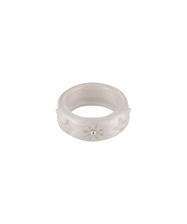 poppy ring-white