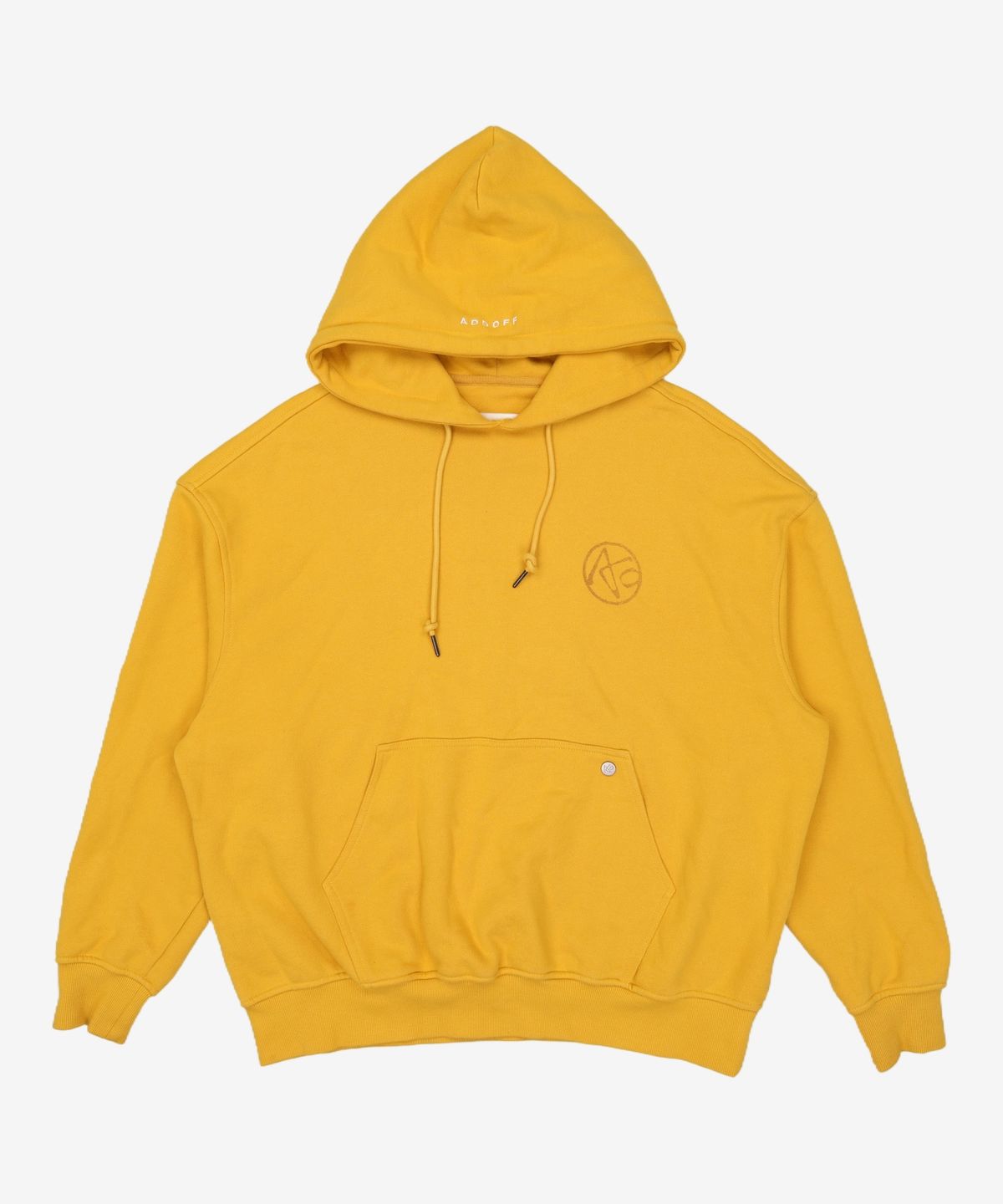 애드오프(ADDOFF) DIGITAL LOGO HOODY YELLOW M