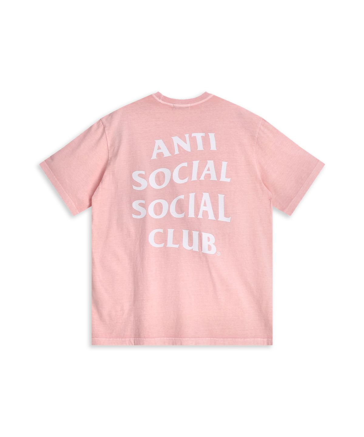 안티 소셜 소셜 클럽(ANTI SOCIAL SOCIAL CLUB) GARMENT DYED LOGO TEE  PINK