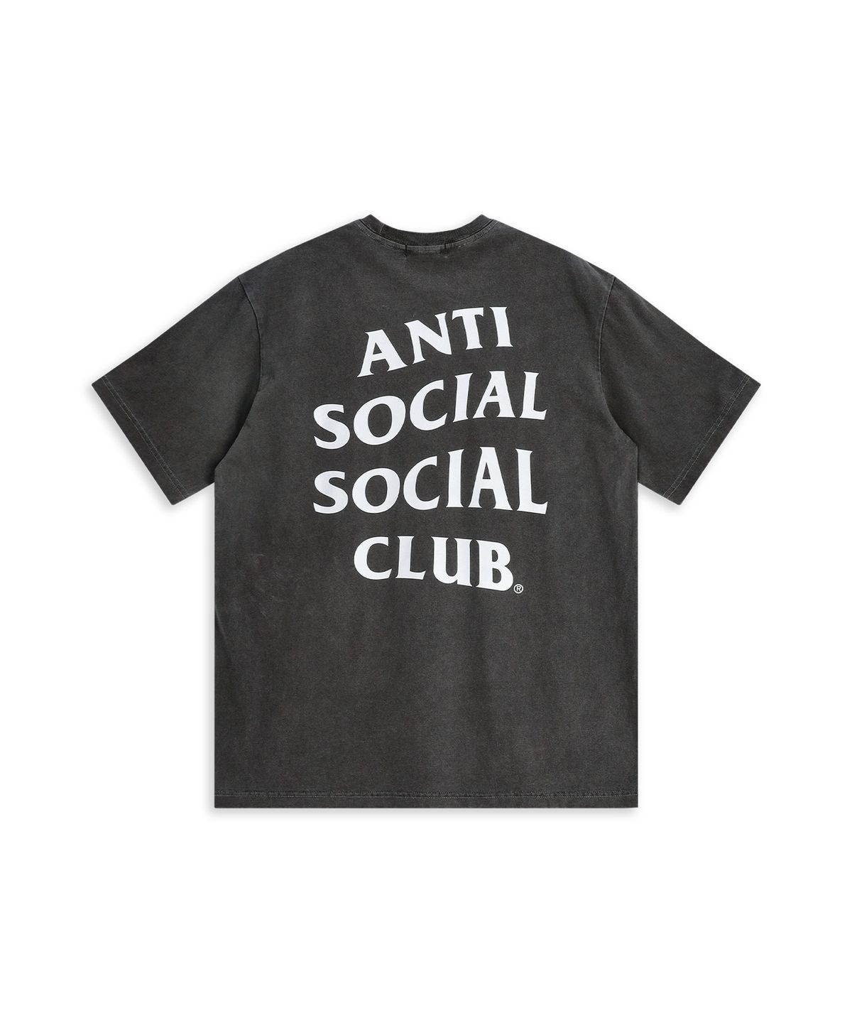 안티 소셜 소셜 클럽(ANTI SOCIAL SOCIAL CLUB) GARMENT DYED LOGO TEE  CHARCOAL