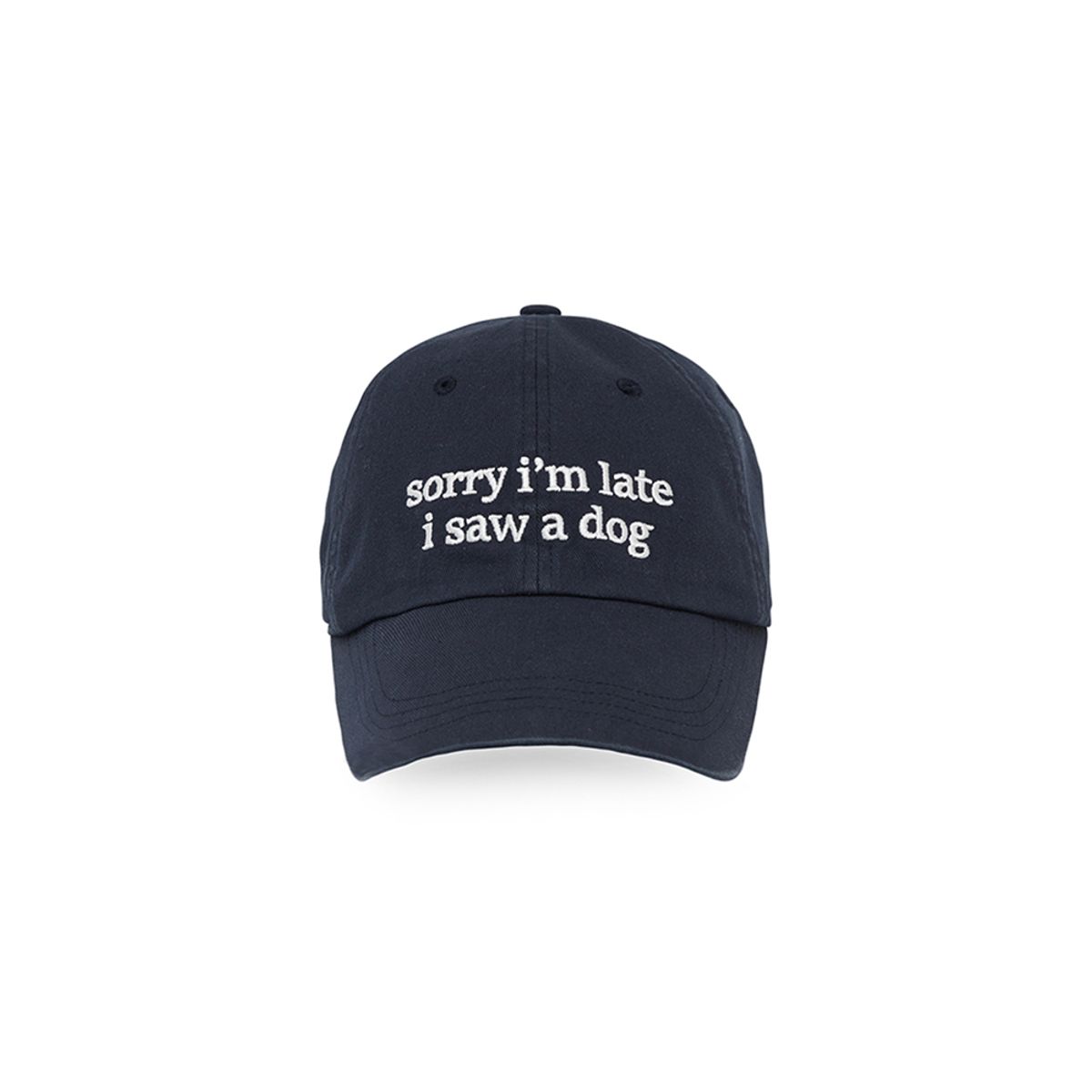 피브비(PIV’VEE) Embroidered Lettering Ball Cap (ocean navy)