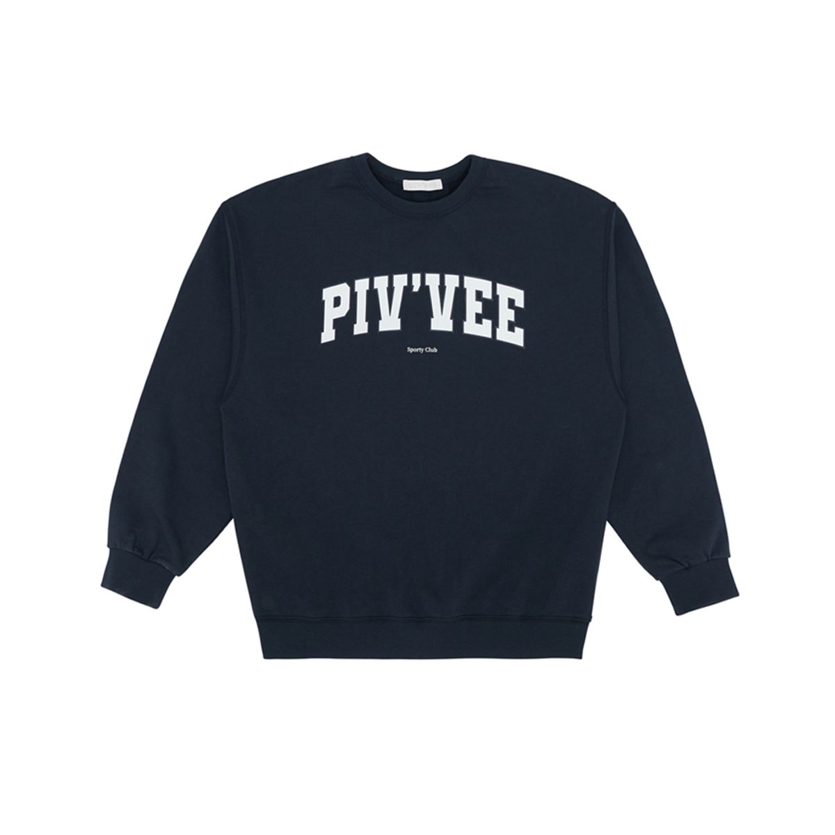 피브비(PIV’VEE) basic logo sweatshirt (ocean navy)