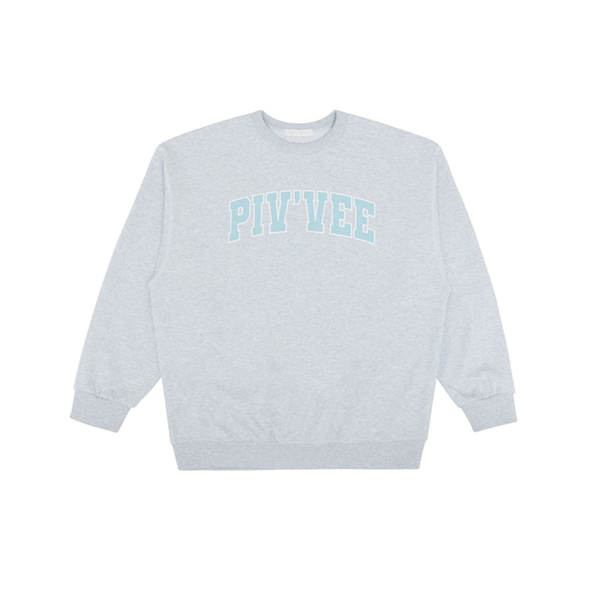 피브비(PIV’VEE) basic logo sweatshirt (heather grey)