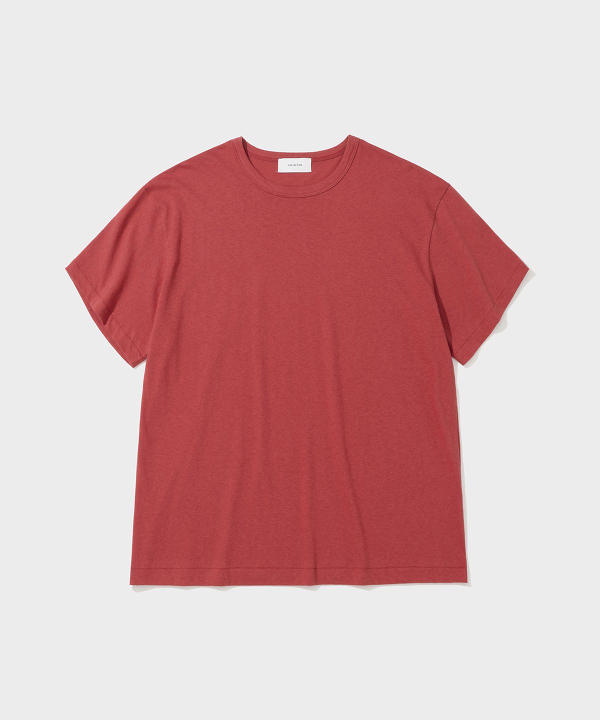 셔터(SHIRTER) WOOL BLENDED COTTON T-SHIRT (RED)