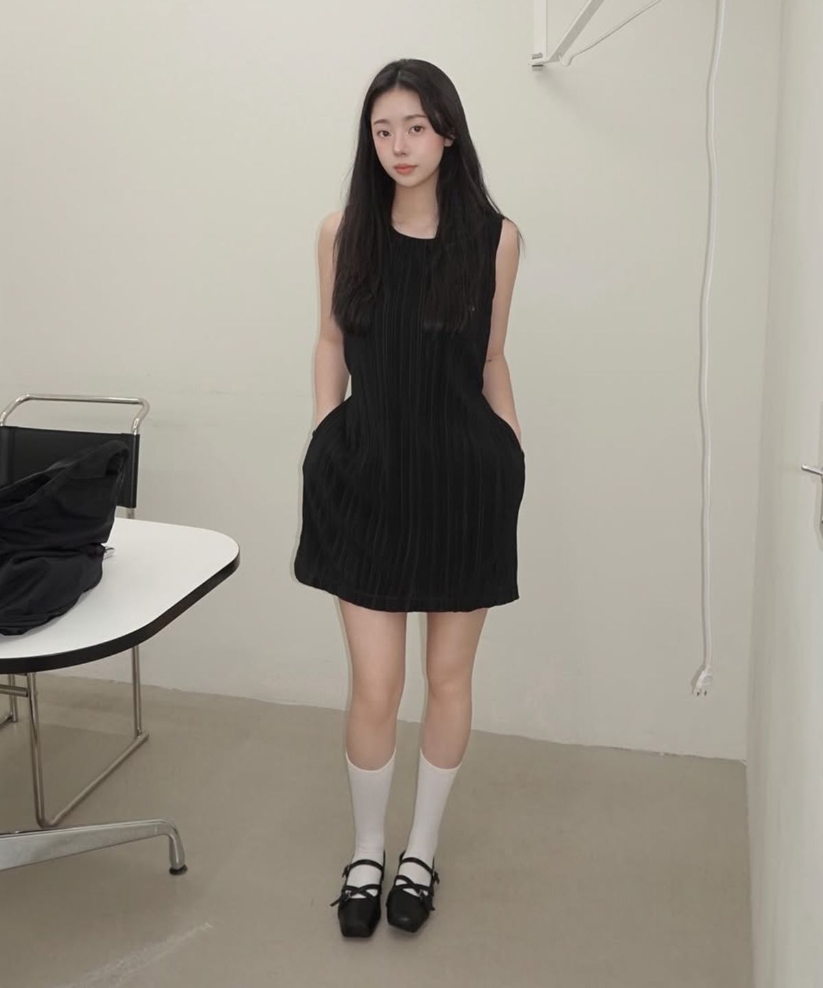 쥬시쥬디(JUCYJUDY) 플리츠미니원피스 J1OP324A
