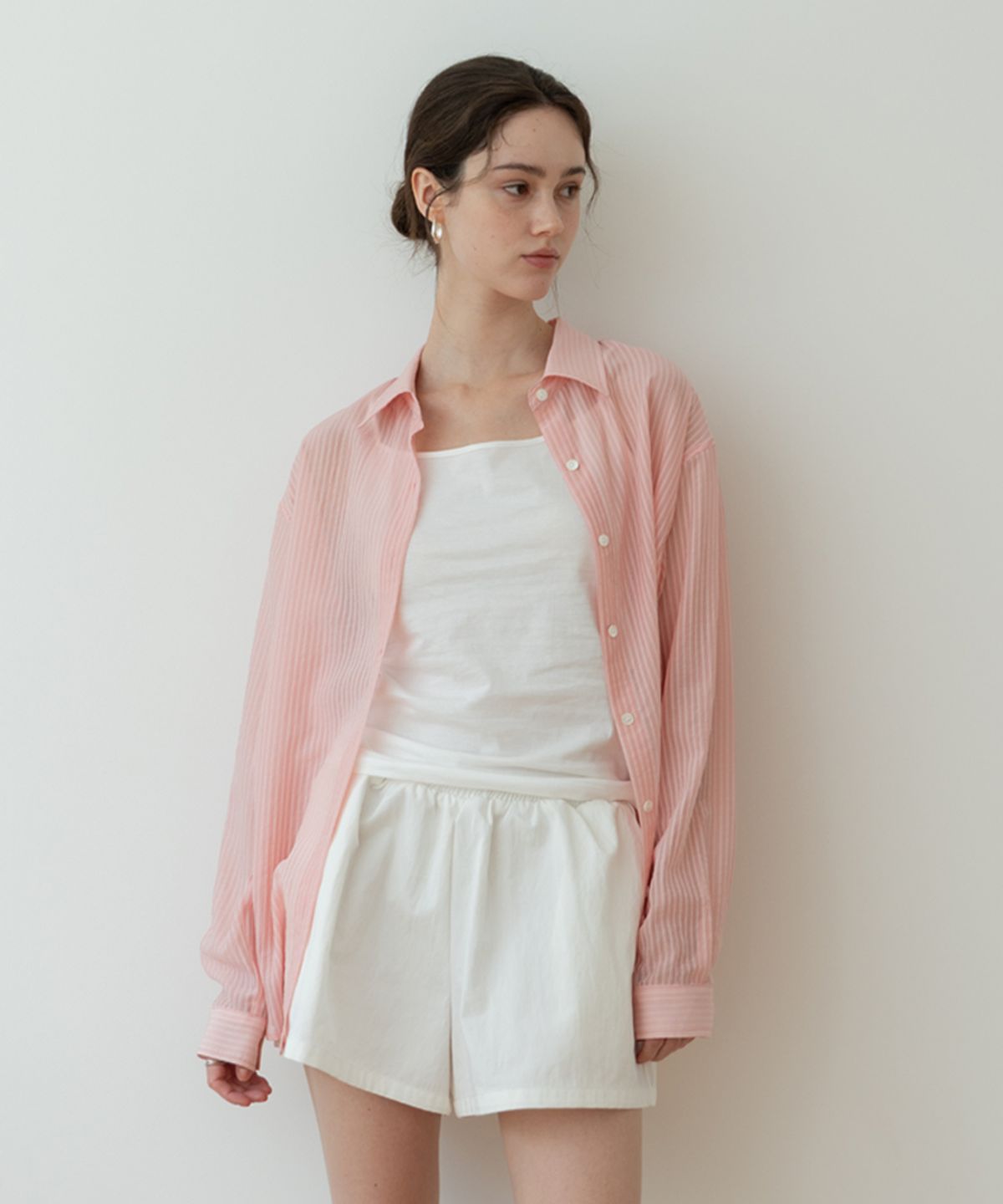 페르브(FERV) Overfit Stripe Shirt - Pink