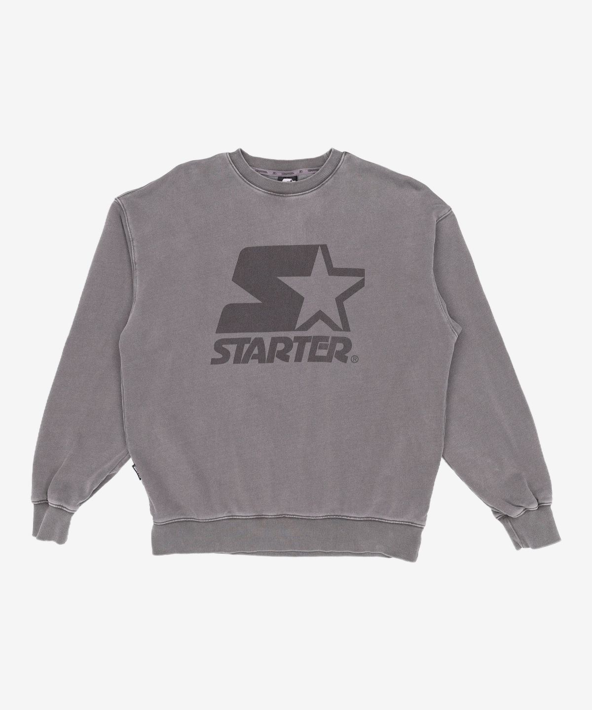 스타터(STARTER) 빅로고 피그먼트 스웨트 셔츠 (브라운) SA241IMM04_BRN L