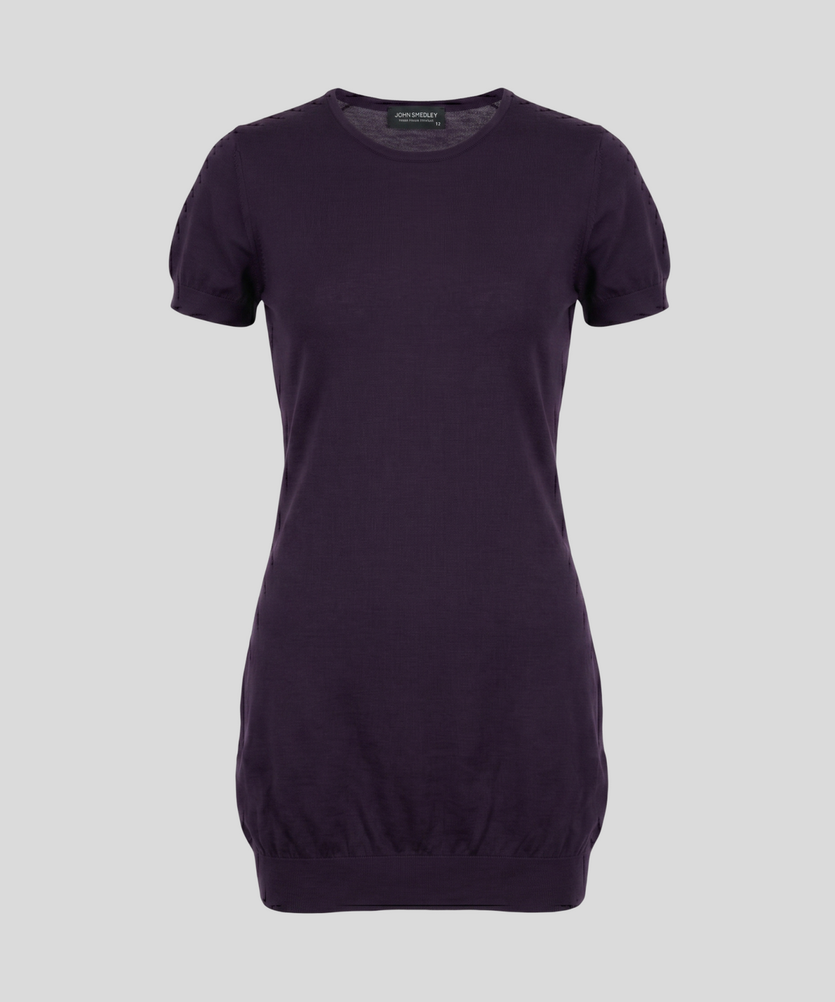 존 스메들리(JOHN SMEDLEY) GAIL Classic Half-Sleeve Midi Dress Sea Island Cotton Knit Heritage 7 Colors