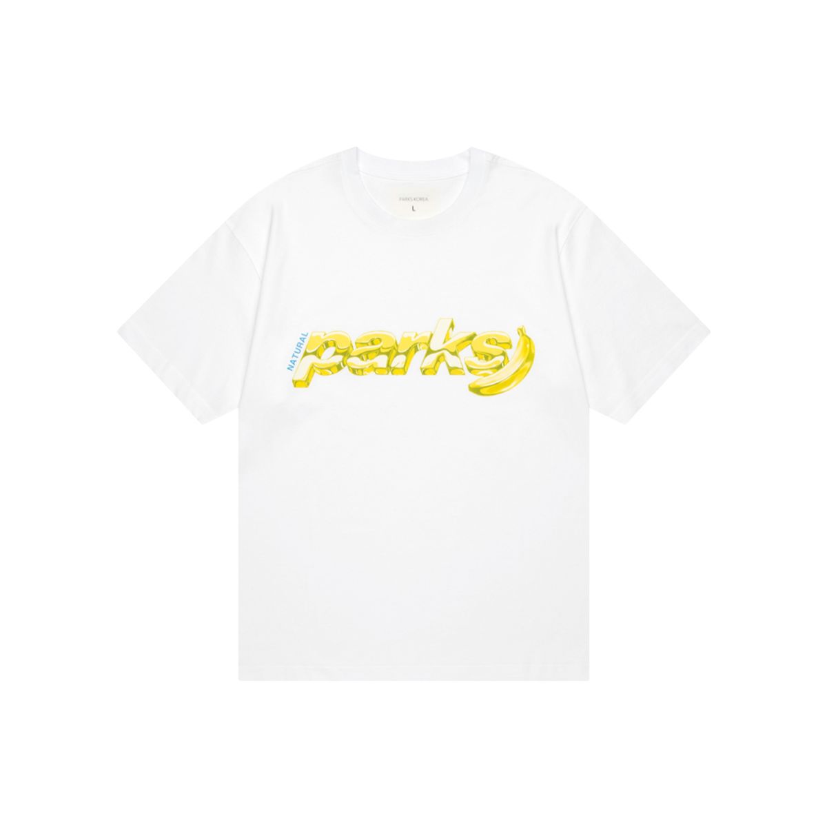 팍스(PARKS) 메탈 소프트 반팔 티셔츠 화이트