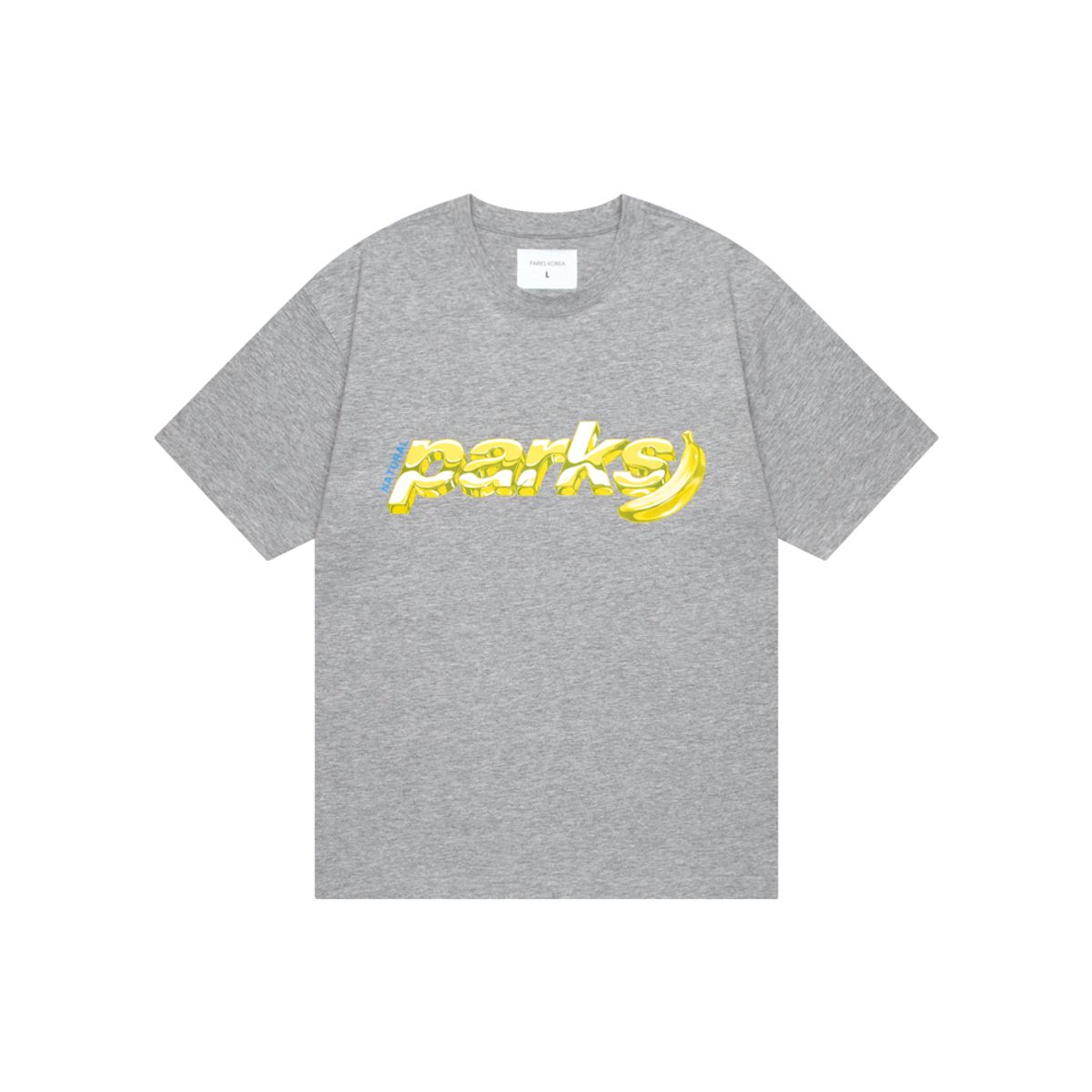 팍스(PARKS) 메탈 소프트 반팔 티셔츠 멜란지