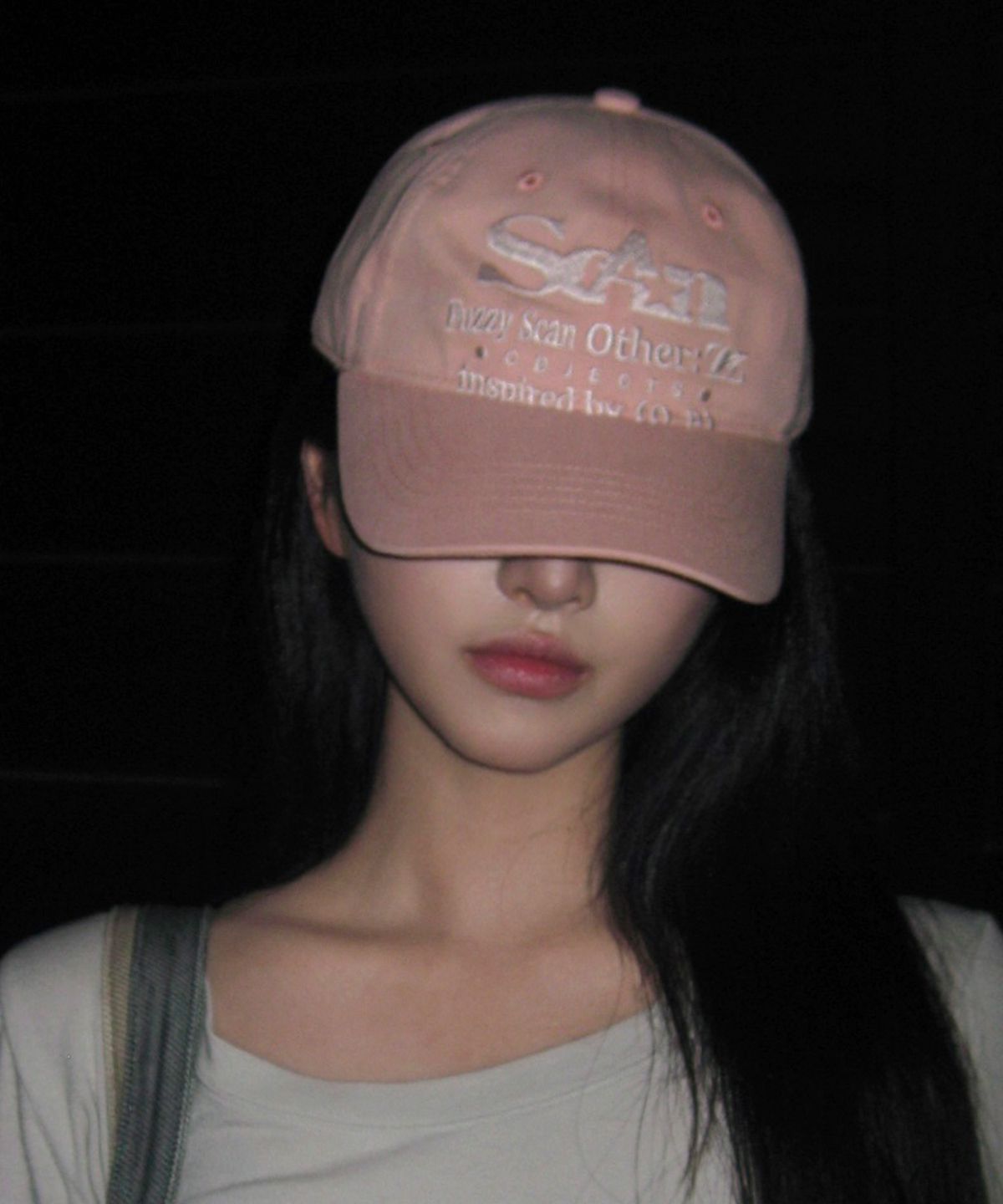 퍼지스캔(FUZZY SCAN) 아더 오브젝트 로고 볼캡 핑크