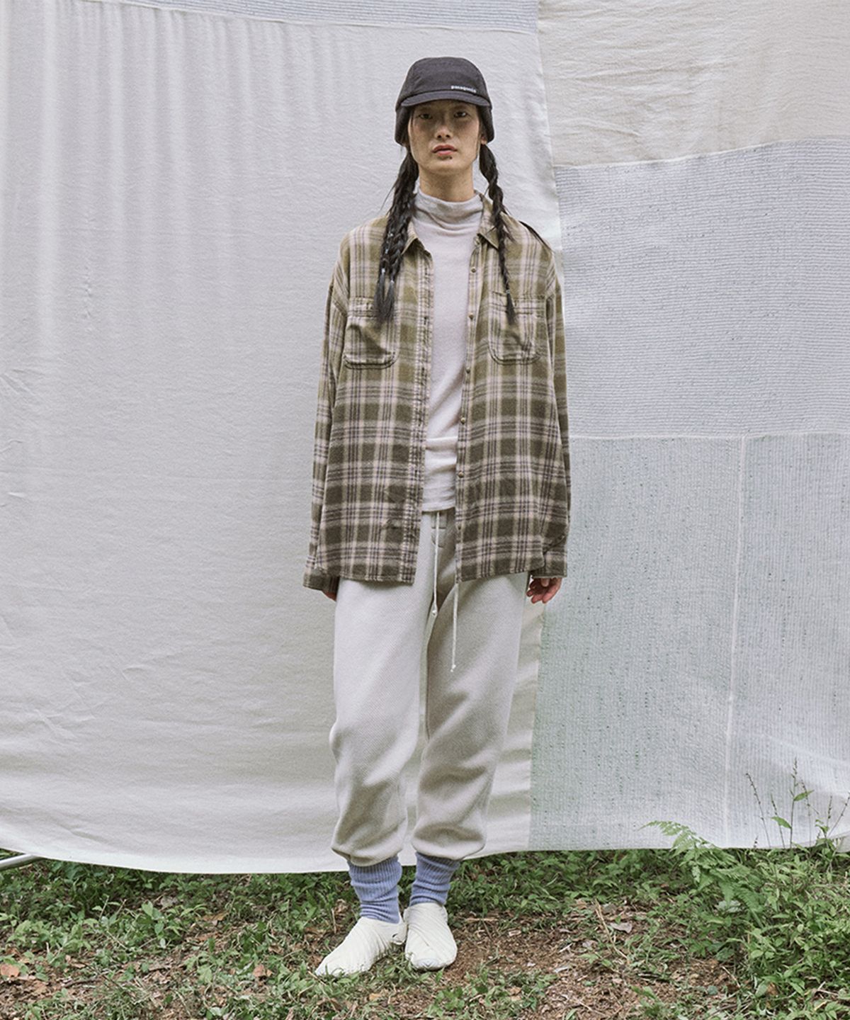 모노크롬(MONOCHROME) mons banding pants (light beige)