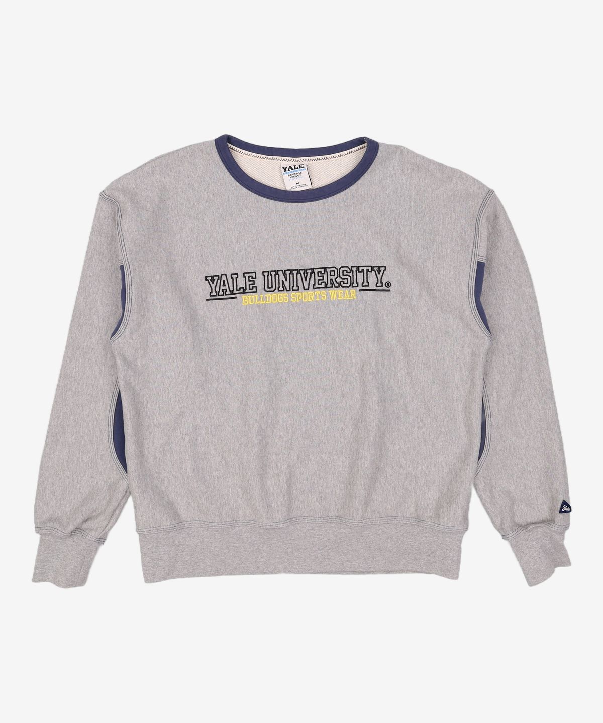 예일(YALE) HEAVYWEIGHT REVERSE WEAVE 3 STITCH CREWNECK GRAY M