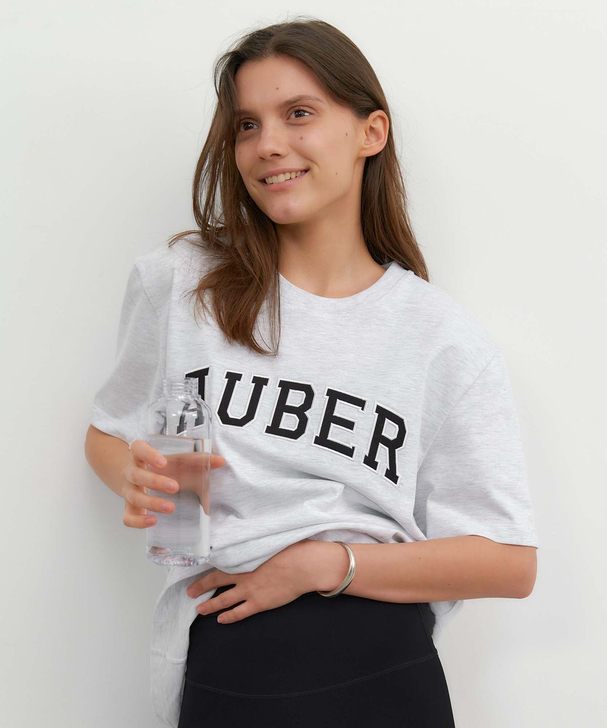 오베르(AUBER) AUBER Short Sleeve - Whitegray