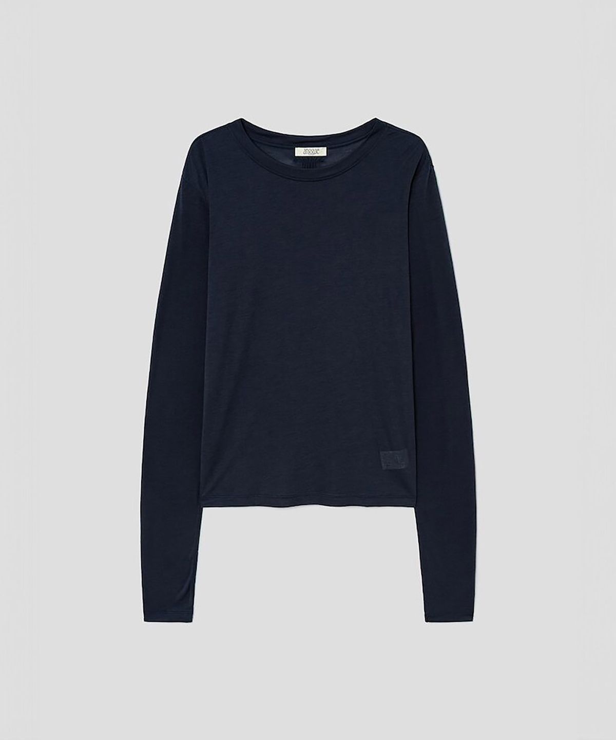 앙개(ANGGAE) Sheer TShirt  Navy