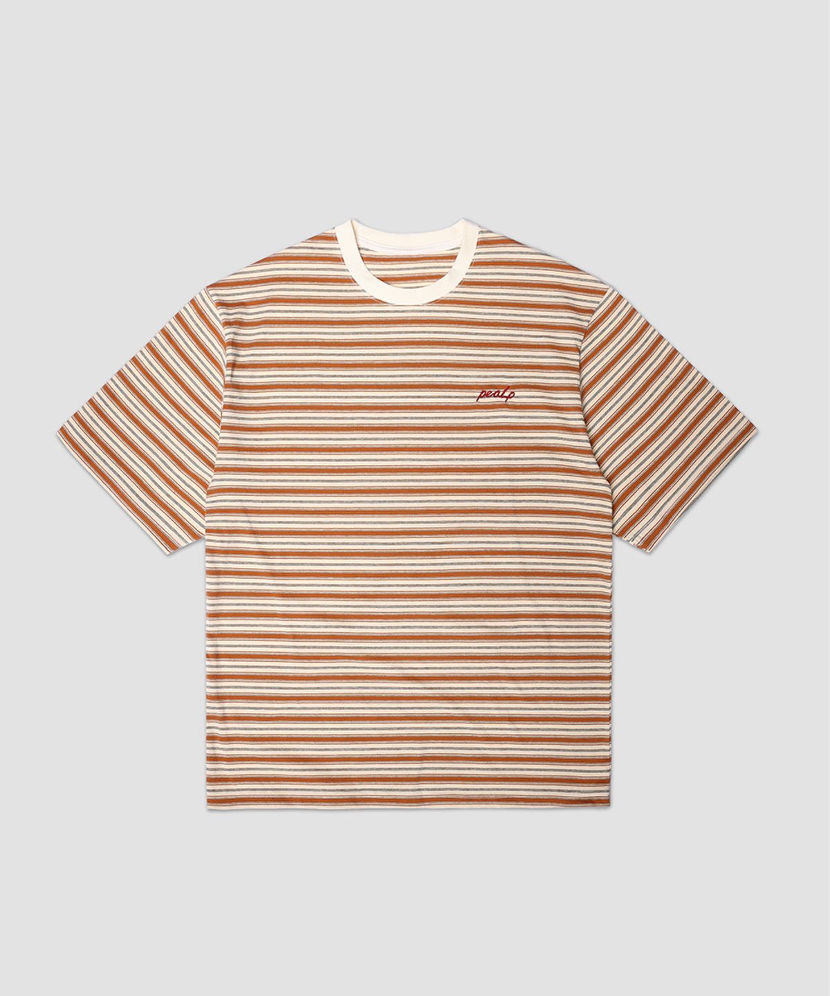 필프(PEALP) Three-Stripe Over T-Shirt (Orange)