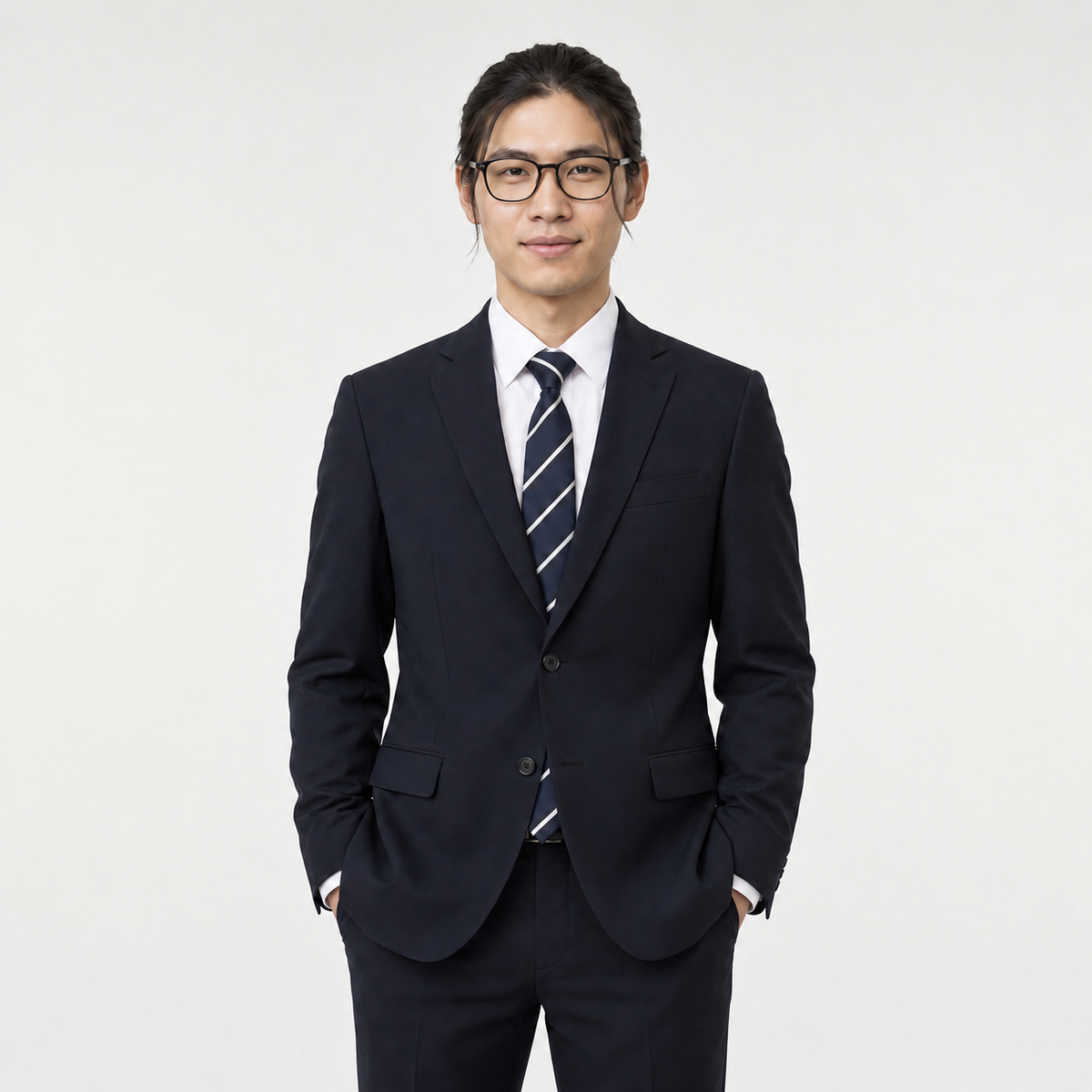 바쏘옴므(BASSOHOMME) 스트레치 베이직 스탠다드 셋업 세트WSA2MJ95AWSA2MP95A
