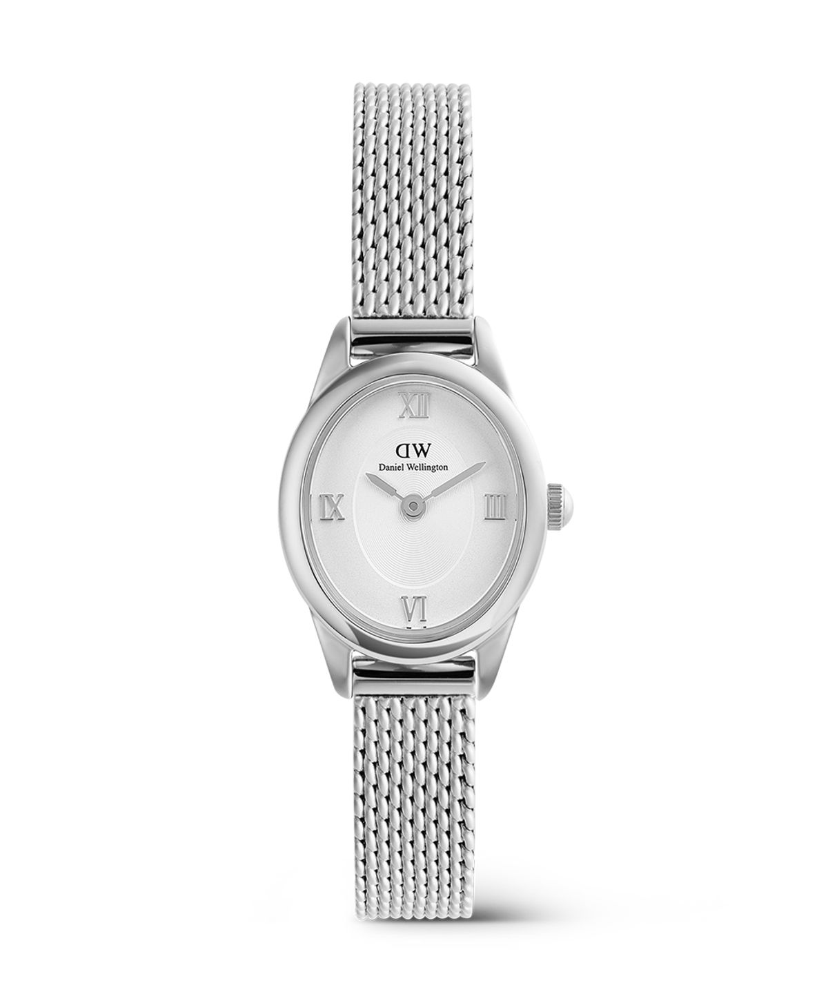 다니엘 웰링턴(DANIEL WELLINGTON) OPHELIA MINI 실버 메시 오벌 여성 데일리 손목시계