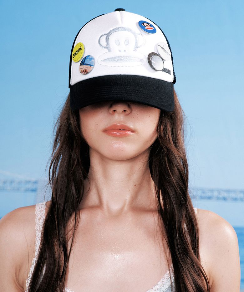 SUNBURN X PAUL FRANK TRUCKER CAP, BLACK