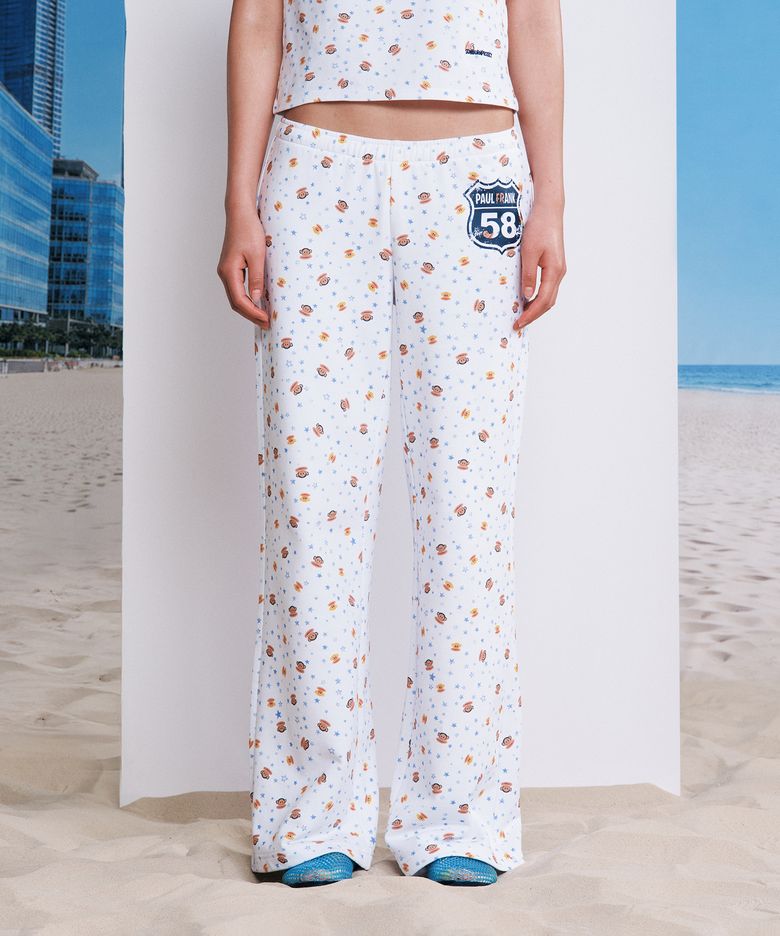SUNBURN X PAUL FRANK COTTON BANDING PANTS, MULTI