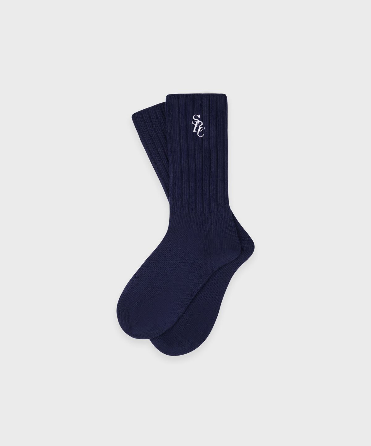 스포티앤리치(SPORTY&RICH) SRC 립 양말 - 네이비 R265AOC006